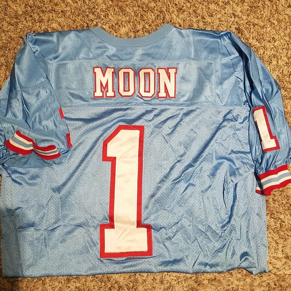 Authentic Warren Moon Jersey w/McFarlane figure